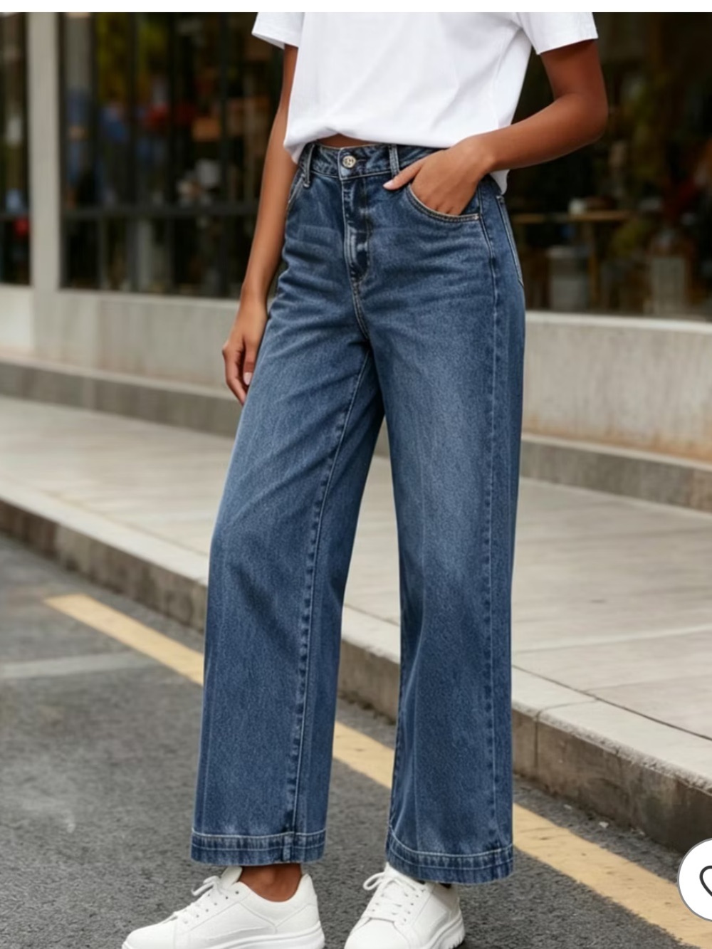 Universal Thread Wide-Leg High-Rise Jeans - Medium Blue